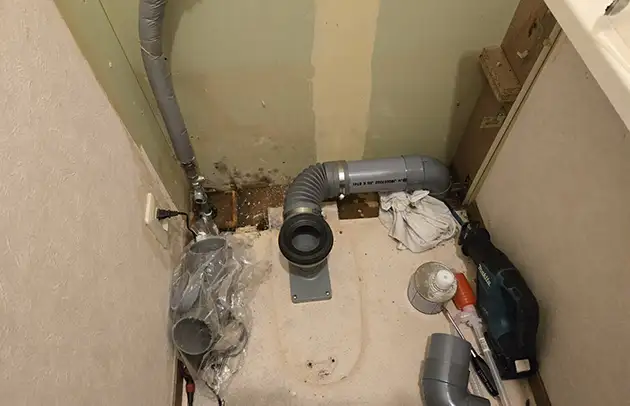 日野町松尾の異物落下によるトイレ詰まり施工事例写真