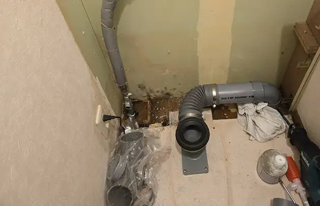 湖南市岩根の異物落下によるトイレ詰まり施工事例写真