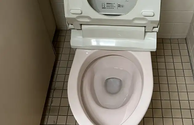 竜王町山之上の紙詰まりで流れないトイレ詰まり施工事例写真