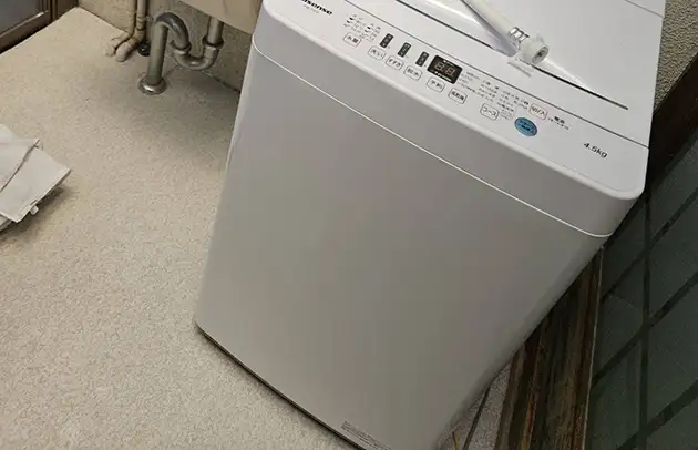 竜王町小口の洗濯機排水の詰まり逆流施工事例写真